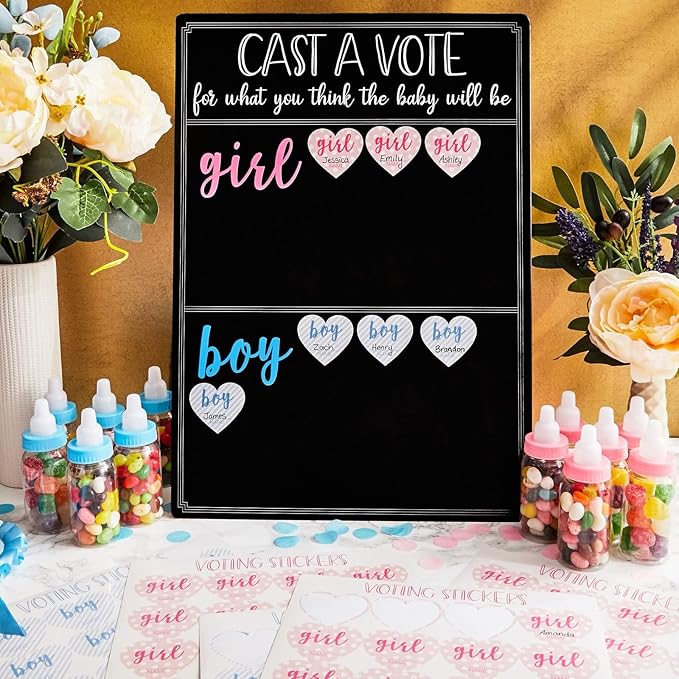Boy or Girl Voting Board Interactive Gender Guessing Board Classic