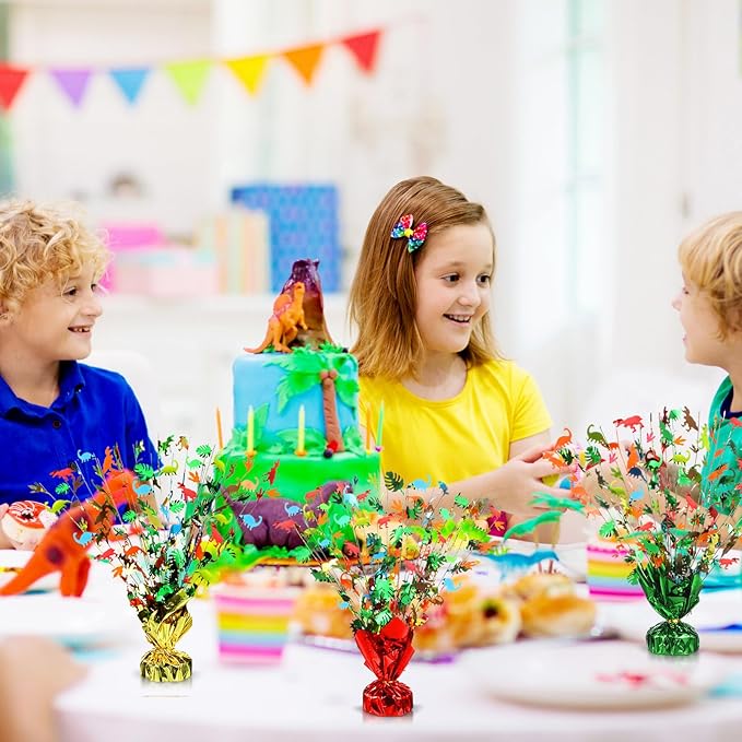 3 Pcs Dinosaur Party Decorations Dinosaur Metallic Gleamfoil Spray