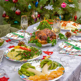 96 Pieces Christmas Ballet Party Tableware Set – Festive Disposable
