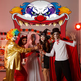 Tiamon Halloween Clown Door Banners Creepy Carnival Decorations Scary