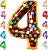 KatchOn, Giant Number 4 Balloon - 40 Inch, Donut | Birthday