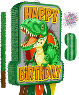 Dinosaur Birthday Pinata 4 Pc Set T Rex Jurassic Party Supply Dino