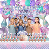 154 Pcs Mermaid Birthday Party Supplies Mermaid Party Decorations