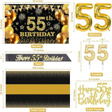 55th Birthday Decorations for Men Women with 55th Birthday Banner