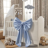 Froova Big Blue Bow Room Decor 40x24 in Large Baby Blue Coquette