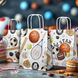 24 Pack Sports Party Favor Bags for Kids All Star Goodie Bags with