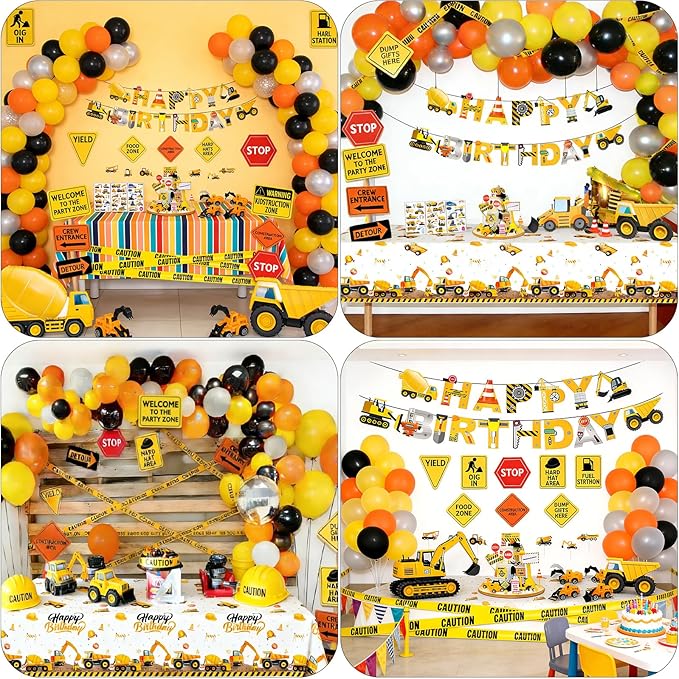 Construction Birthday Party Decorations Construction Balloon Arch
