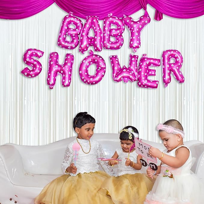 White Party Streamers Foil Fringe Backdrop Curtains Tinsel Streamers