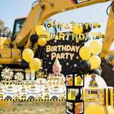 345 Pcs Construction 1st Birthday Party Supplies Dump Truck One Year