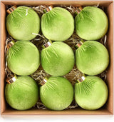 Velvet Ornaments for Christmas Tree Decorations - Lime Green Xmas