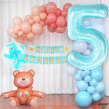 KatchOn, Big Light Blue 5 Balloon Number - 40 Inch | Light Blue