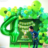 KatchOn, Dark Green Number 4 Balloons - 40 Inch | 4 balloon Green for