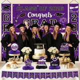2026 Graduation Decorations Purple Graduation Decorations Set with