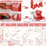 Valentine Day Balloon Decorations Kit Balloons Arch Garland With Red