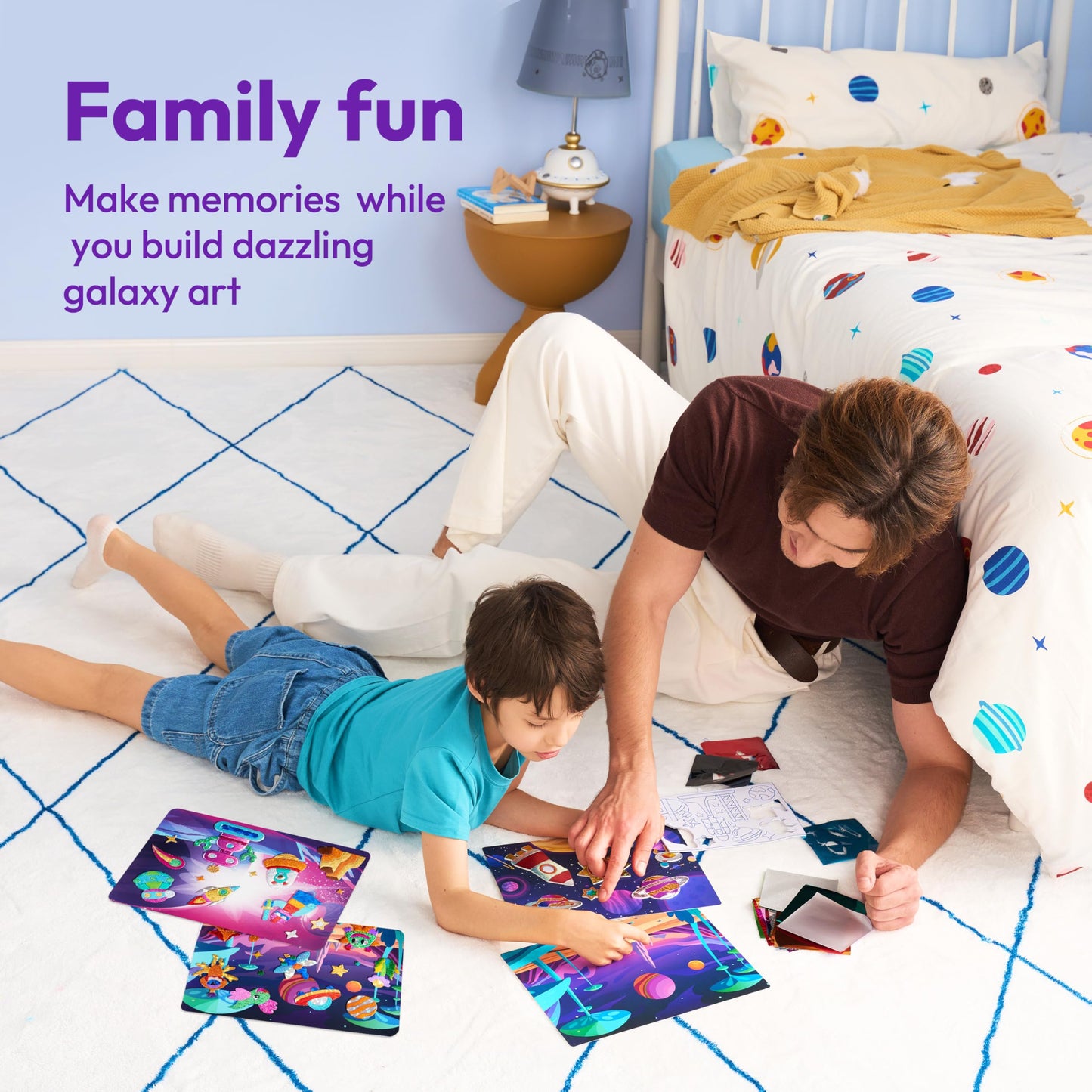 Klever Kits Outer Space Foil Art Kit for Kids - Arts & Crafts