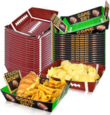 Football Party Supplies Kit for 36 Large Football Food Plates