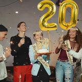 20th Birthday Decorations for Women Gold with 20th Birthday Tiara