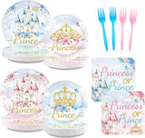 96 Pcs Princess or Prince Gender Reveal Decorations Princess Prince