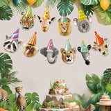 Hooqict Safari Animals Happy Birthday Banner Animal Birthday Party