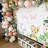 Pink and Green Balloons, Jungle Safari Balloon 12 Inch Leopard