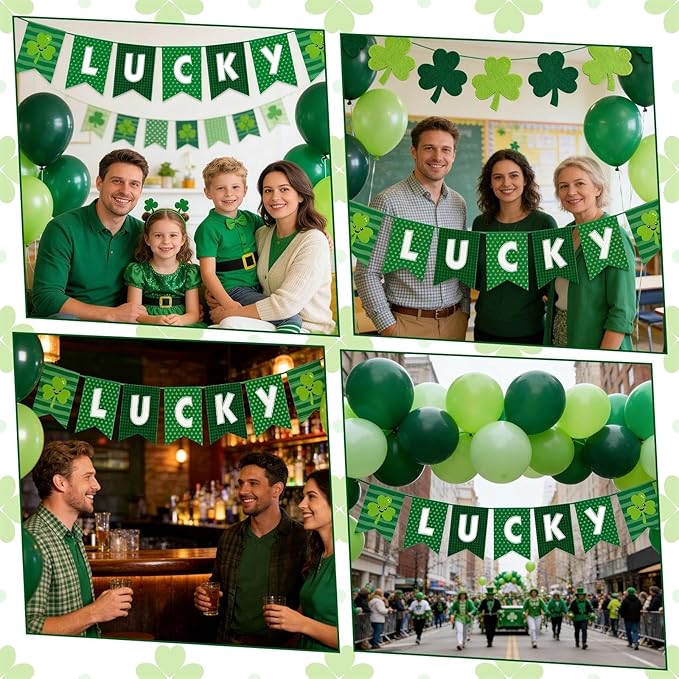 St Patrick's Day Decorations 25PCS Green Party Decoration Set for