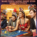 36 Pcs Casino Night Party Supplies 12 Beaded Necklaces 12 Hat