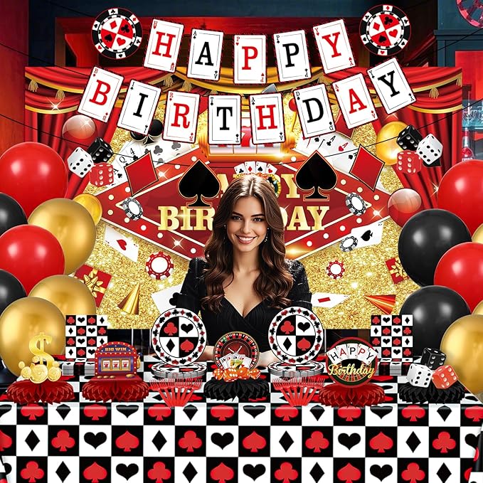 Casino Theme Party Decorations Casino Birthday Party Supplies Las