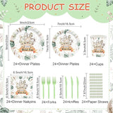 168PCS Wild One Party Supplies for Boys Girls Kids Jungle Animals
