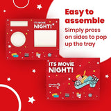 Cheshire Gifts Movie Night Supplies 18 Pcs - Popcorn Bags (12ct) &