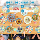 100Pcs Summer Beach Party Plates Hawaiian 9 Inch Dinner Dessert