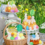 29Pcs Easter Cake Decorations Set with Mini Rabbits Easter Eggs