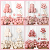 Amandir 153pcs Dusty Pink Balloon Garland Arch Kit, Different Sizes