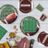 Football Party Supplies Set for 24 Disposable Paper Plates and