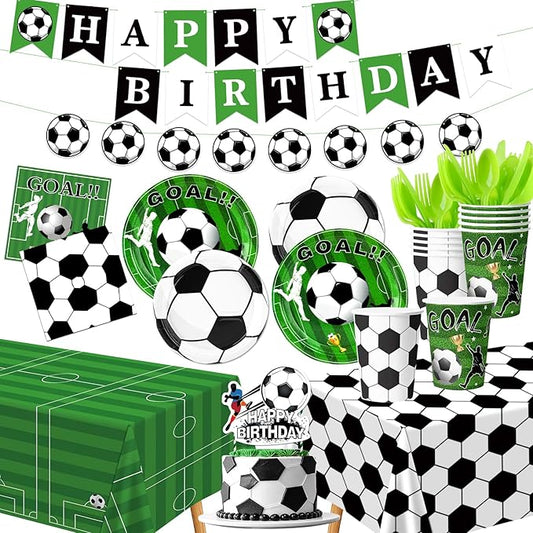 187 PCS Soccer Party Decorations Kit Football Birthday Party