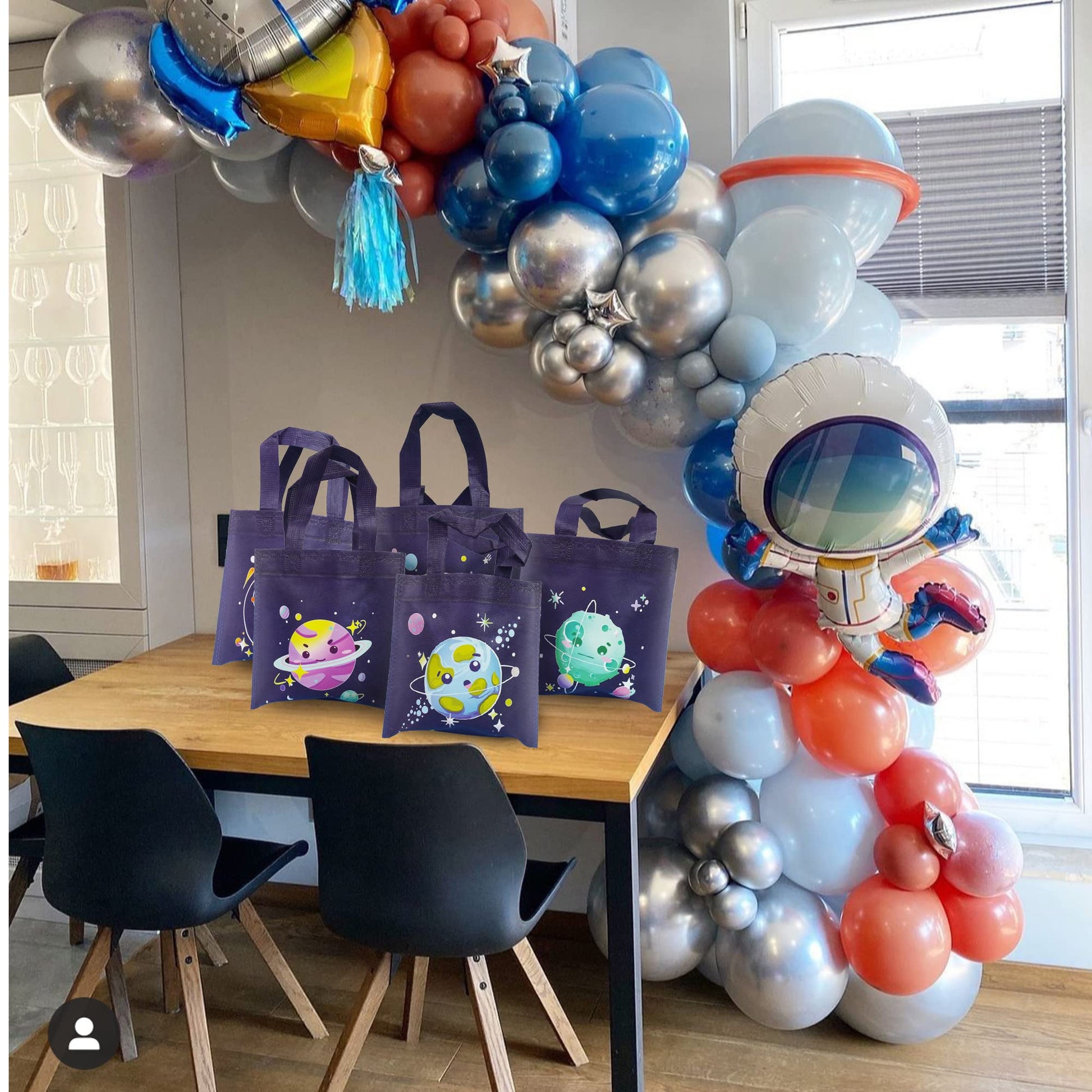 20 PCS Outer Space Party Favor Bags Space Gift Bags Treat