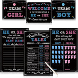 Baby Gender Reveal Party Supplies Kit Photo Props Games Decorations
