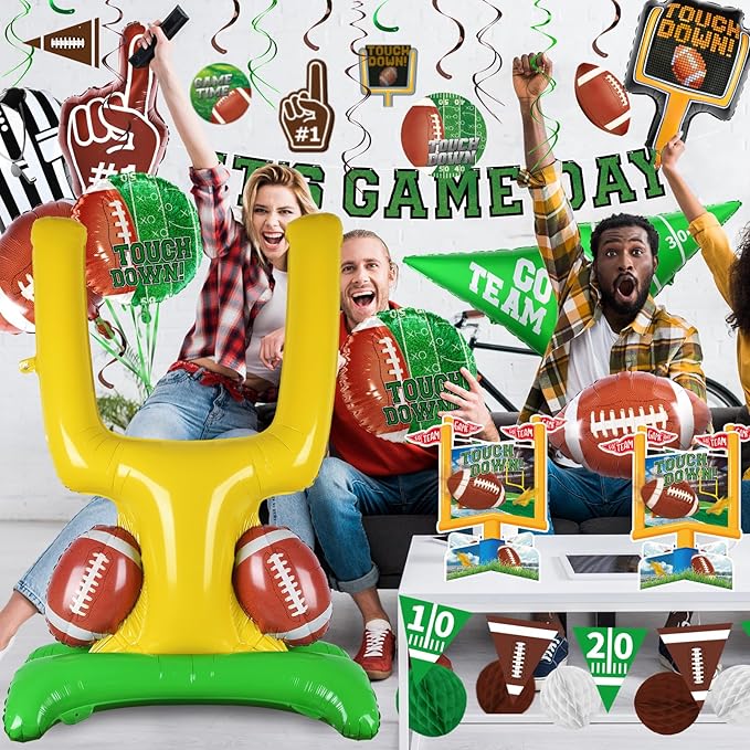Football Party Decorations Kit Tailgate & Football Birthday
