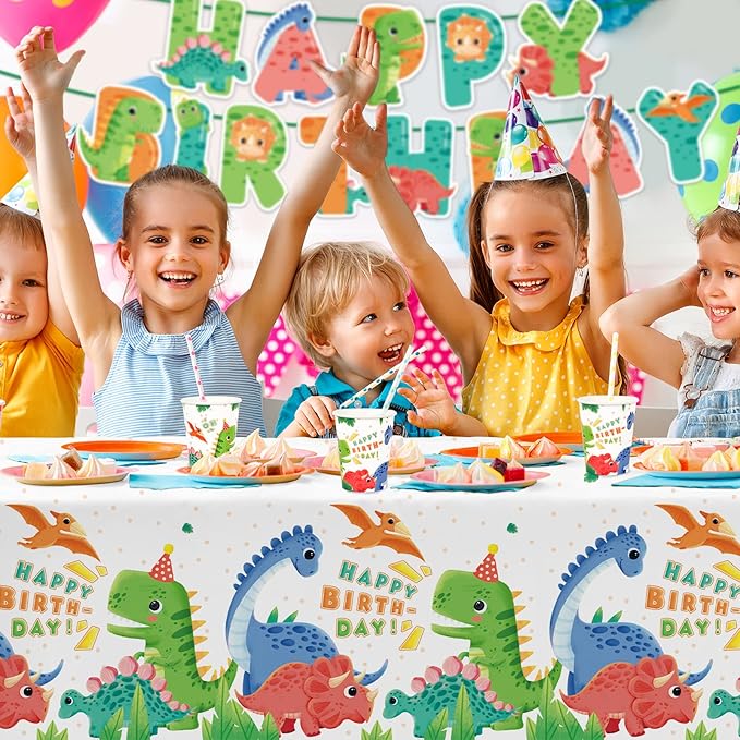 Dinosaur Birthday Party Supplies Disposable Paper Plates Napkins Cups