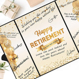 Black Gold Happy Retirement Decorations Sailing Into Retirement