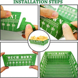 50Pcs Football Party Favors & Supplies Paper Food Tray Disposable