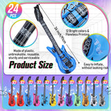 Chitidr 36 Pcs Colorful Inflatable Instruments Rock Star Toy Set