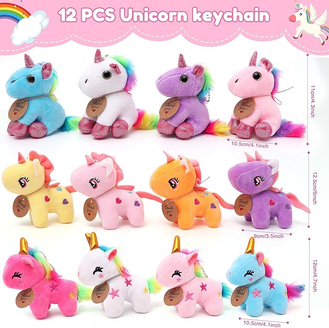 Unicorn Party Favors Unicorn Stuffed Animals for Girls Mini Stuffed