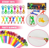 Unicorn Party Favor Goodie Rainbow Elastic Ball Bracelets Stickers
