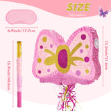 WERNNSAI Pink Bow Piñata - Girls Birthday Party Decoration Bow Tie