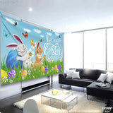 Happy Easter Banner XtraLarge 72x44 Inch Easter Backdrop for