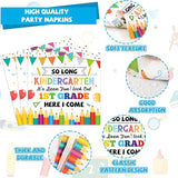96Pcs Kindergarten Graduation Party Paper Plates and Napkins So Long