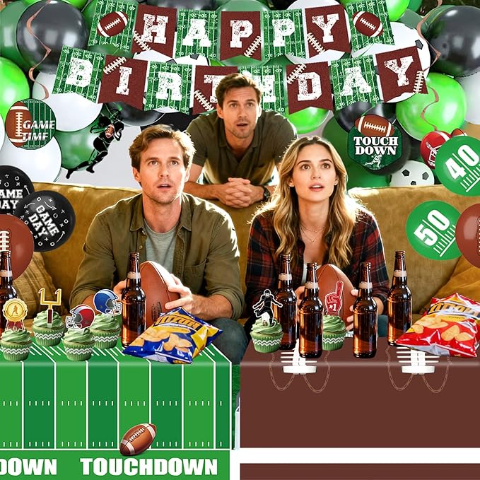 Football Party Decorations for Game Day & Tailgate Events 220 Pcs