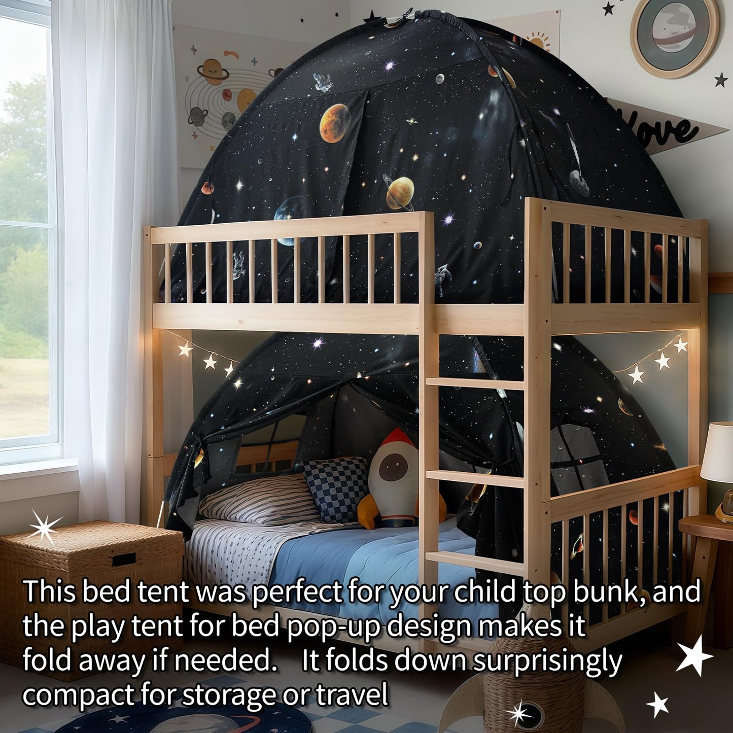 Sherilyn Twin Bed Toddler Canopy Tent, Kids Indoor Canopy Privacy