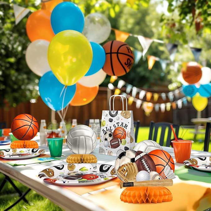 All Star Sports Party Supplies Serves 20 Sports Birthday Party