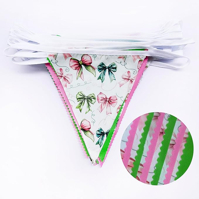 32Ft Witch Party Decorations Pink Green Bow Printed Witch Themed